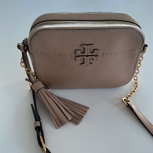 Tory Burch McGraw leather camera bag